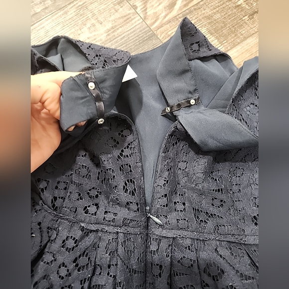 $128 MSRP J Crew Navy Blue Lace Dress NWT SZ  0 - Picture 9 of 9